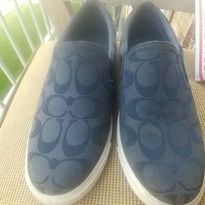 Coach slip on shoes